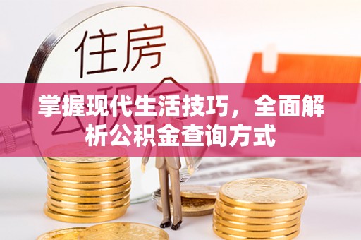 漠河掌握现代生活技巧，全面解析公积金查询方式