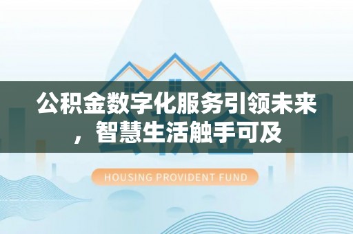 漠河公积金数字化服务引领未来，智慧生活触手可及