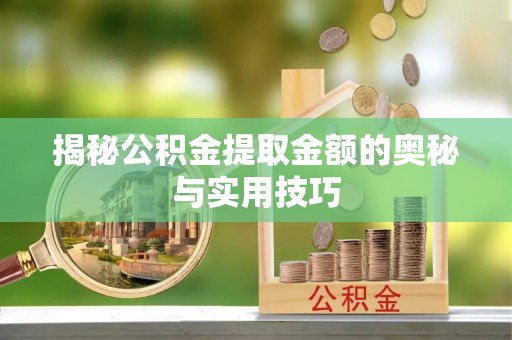 漠河揭秘公积金提取金额的奥秘与实用技巧