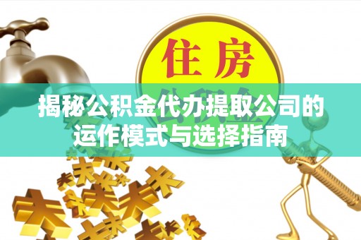 漠河揭秘公积金代办提取公司的运作模式与选择指南
