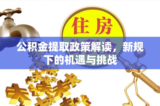 漠河公积金提取政策解读，新规下的机遇与挑战