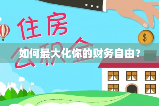 漠河如何最大化你的财务自由？