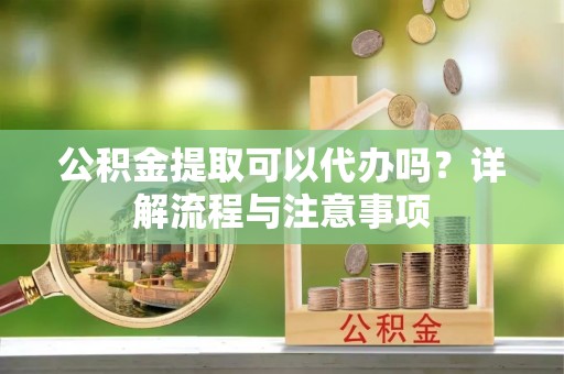 漠河公积金提取可以代办吗？详解流程与注意事项
